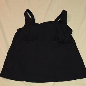 Lands' End Black Tankini and Swim Skirt